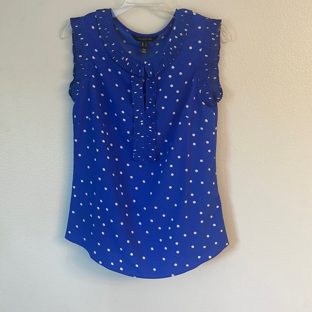 Long Tall Sally | Polka Dot Blouse Tank